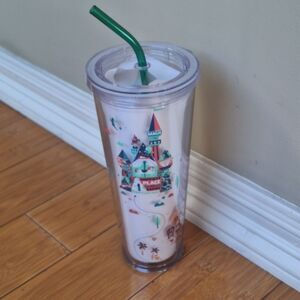 Starbucks Disneyland 24oz Venti Cold Cup Tumbler Clear Lid/Straw 2020 Limited